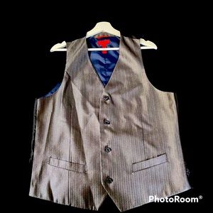 Gray Silver Vest
